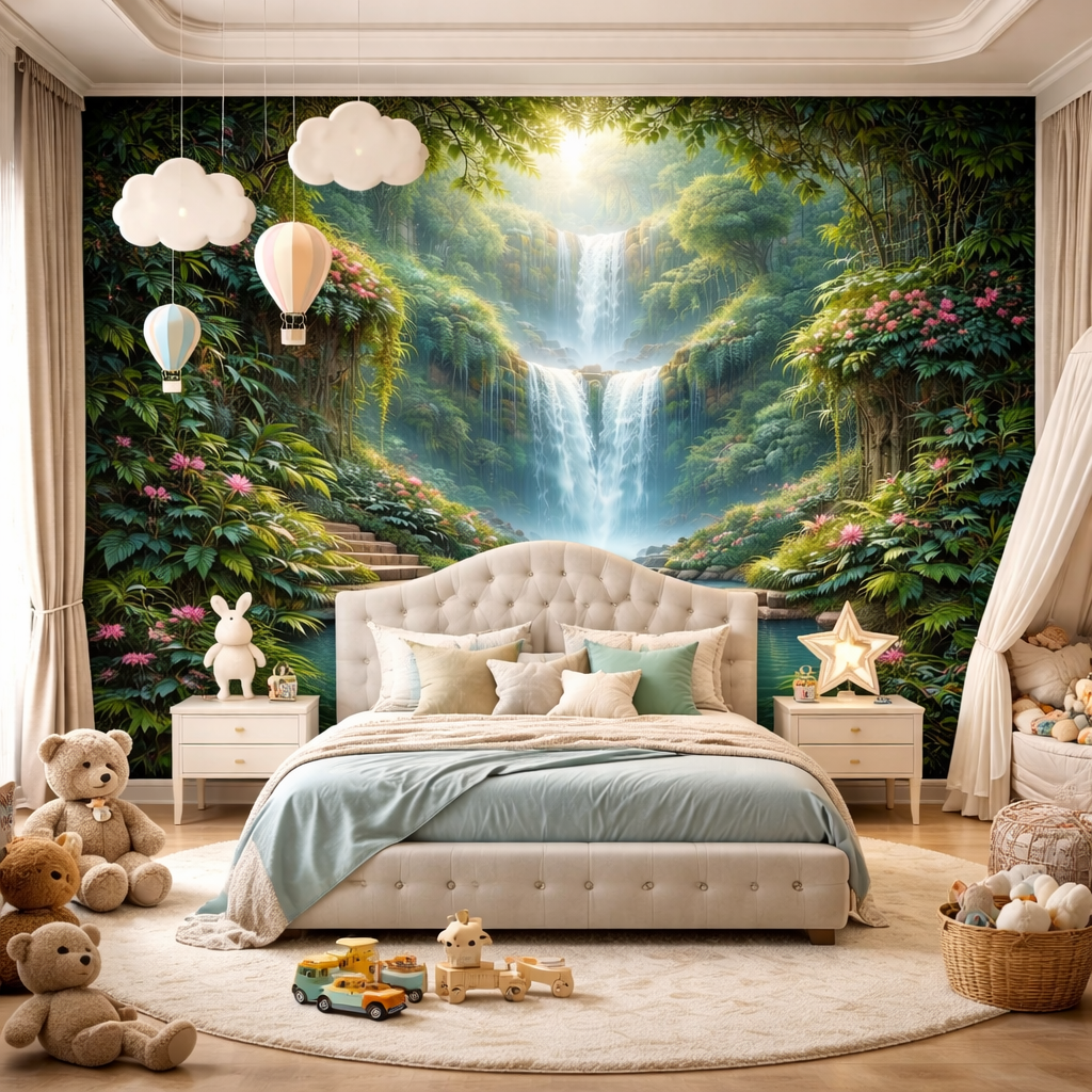 Waterfall Garden Wallpaper