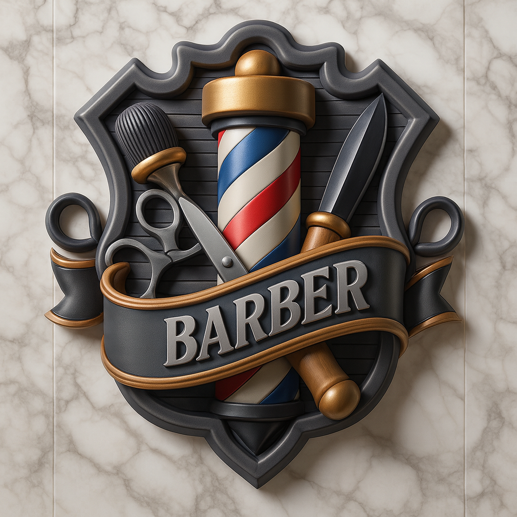 Barber Crest Wallpaper