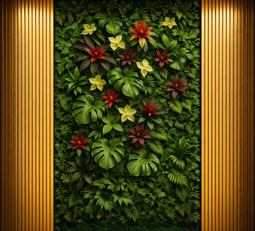 Botanical Green Wall Wallpaper