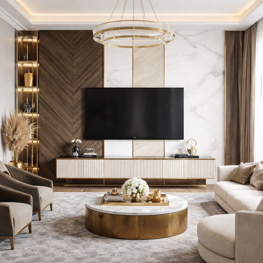 Imperial Vein Wallpaper applied to the wall