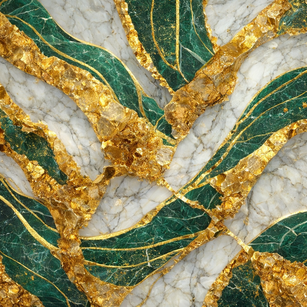 Regal Green Marble Wallpaper