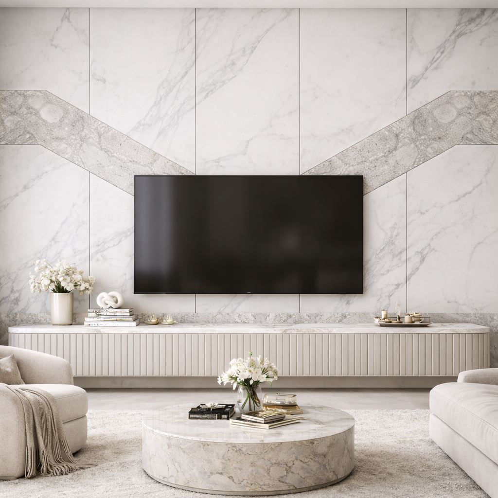 Prestige Vein Wallpaper applied to the wall
