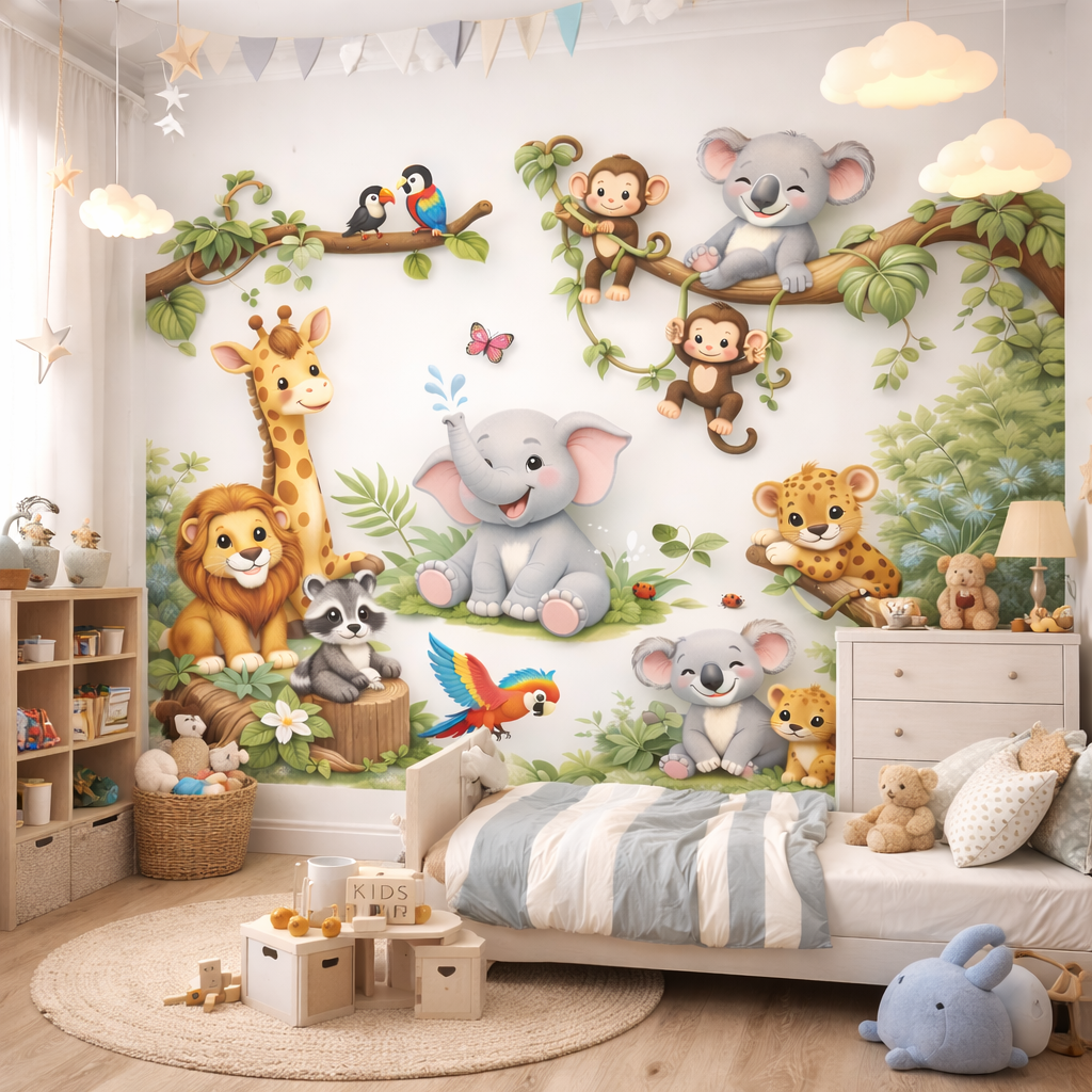 Baby Jungle Wallpaper