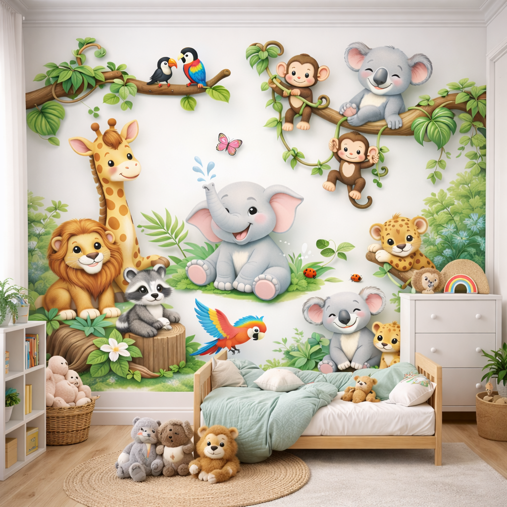 Baby Jungle Wallpaper