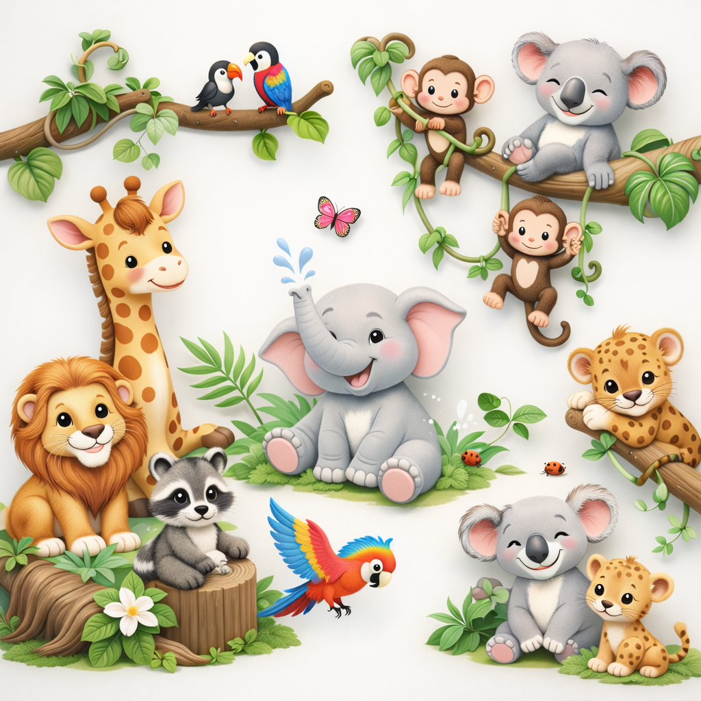 Baby Jungle Wallpaper