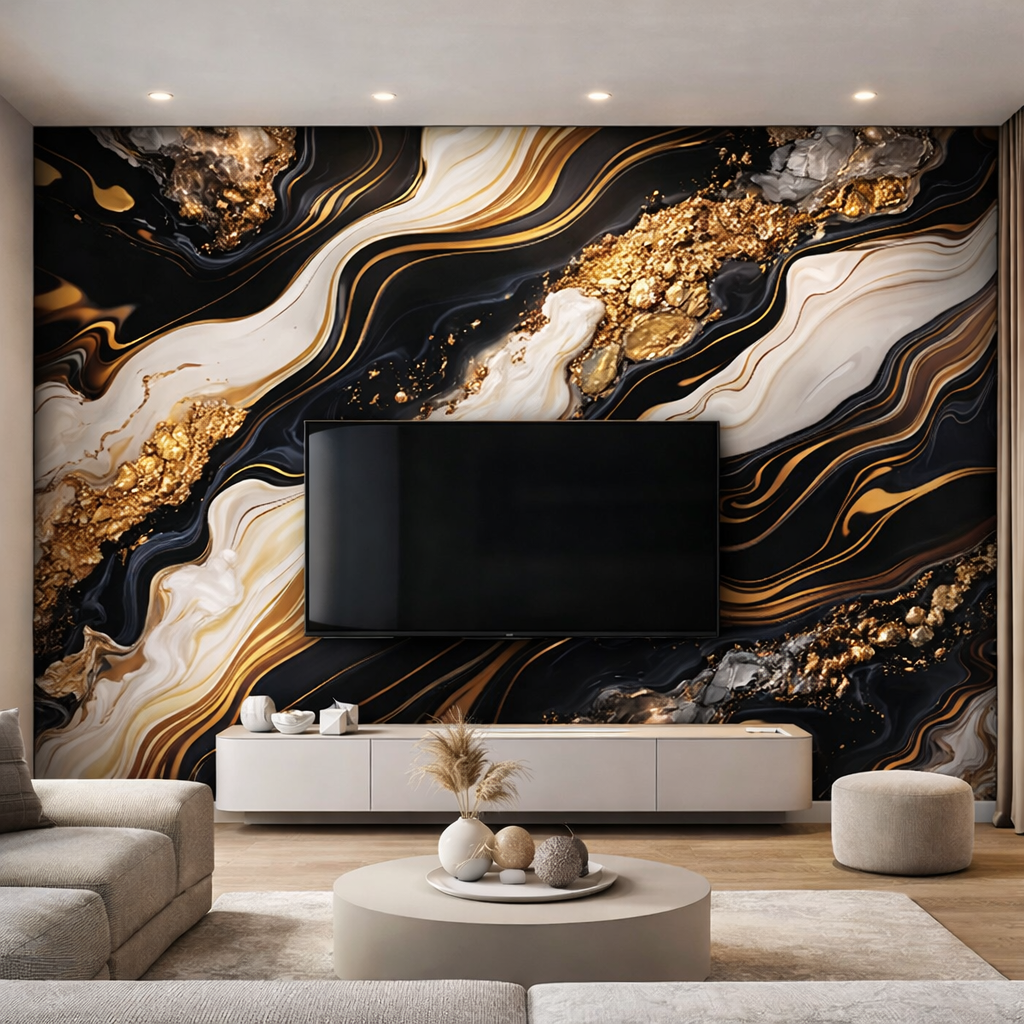 Noir Signature Marble Wallpaper