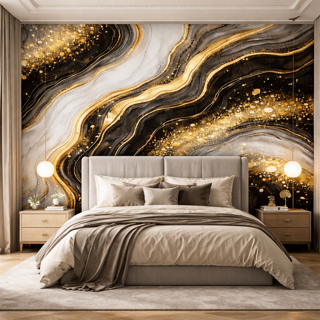 Aurum Essence Marble Wallpaper