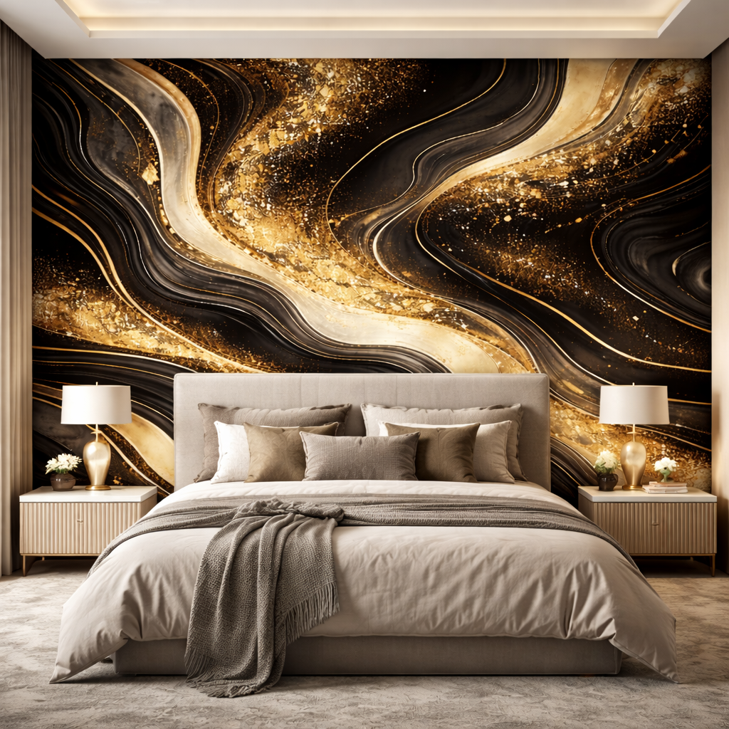 Black Prestige Marble Wallpaper