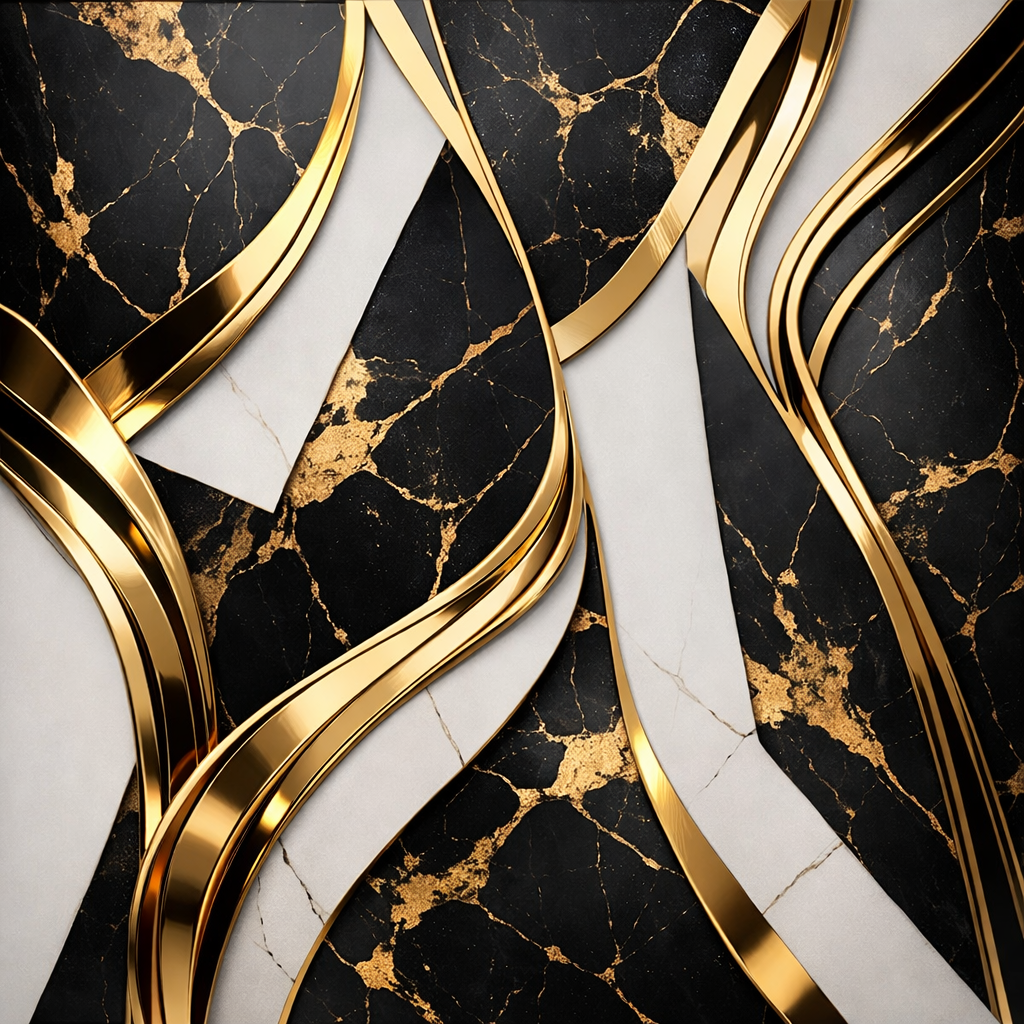 Black Aurum Marble Wallpaper