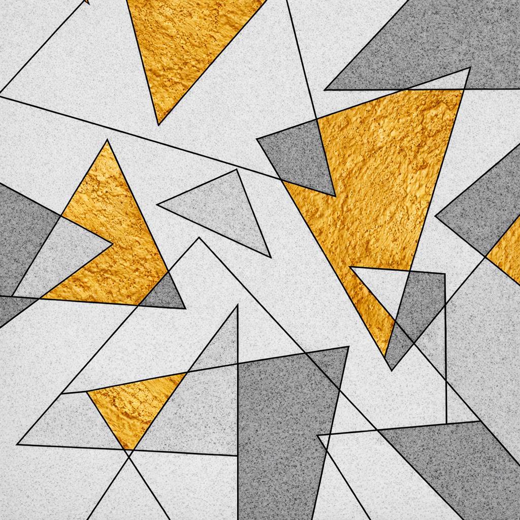 Golden Geometry Wallpaper