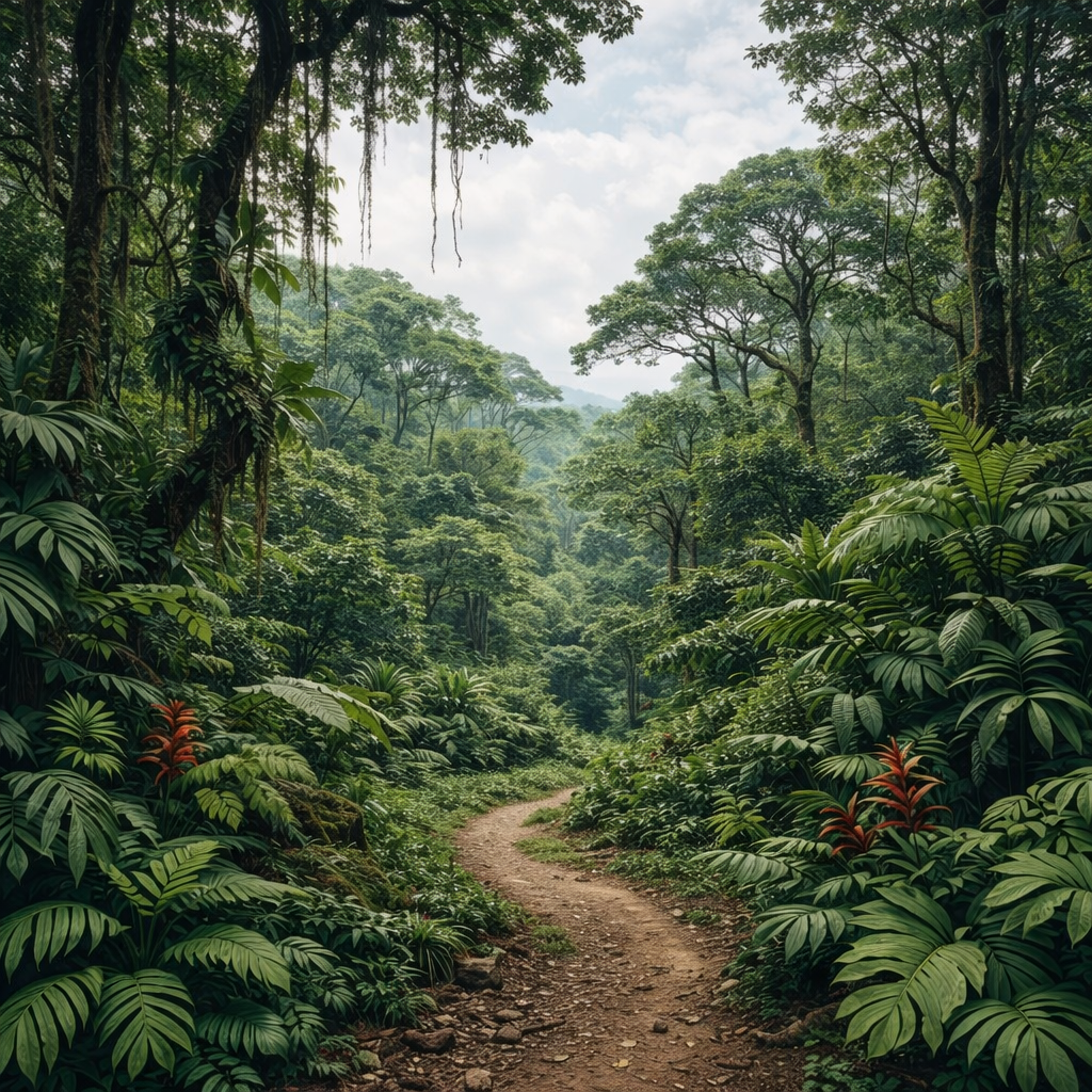 Jungle Pathway Wallpaper