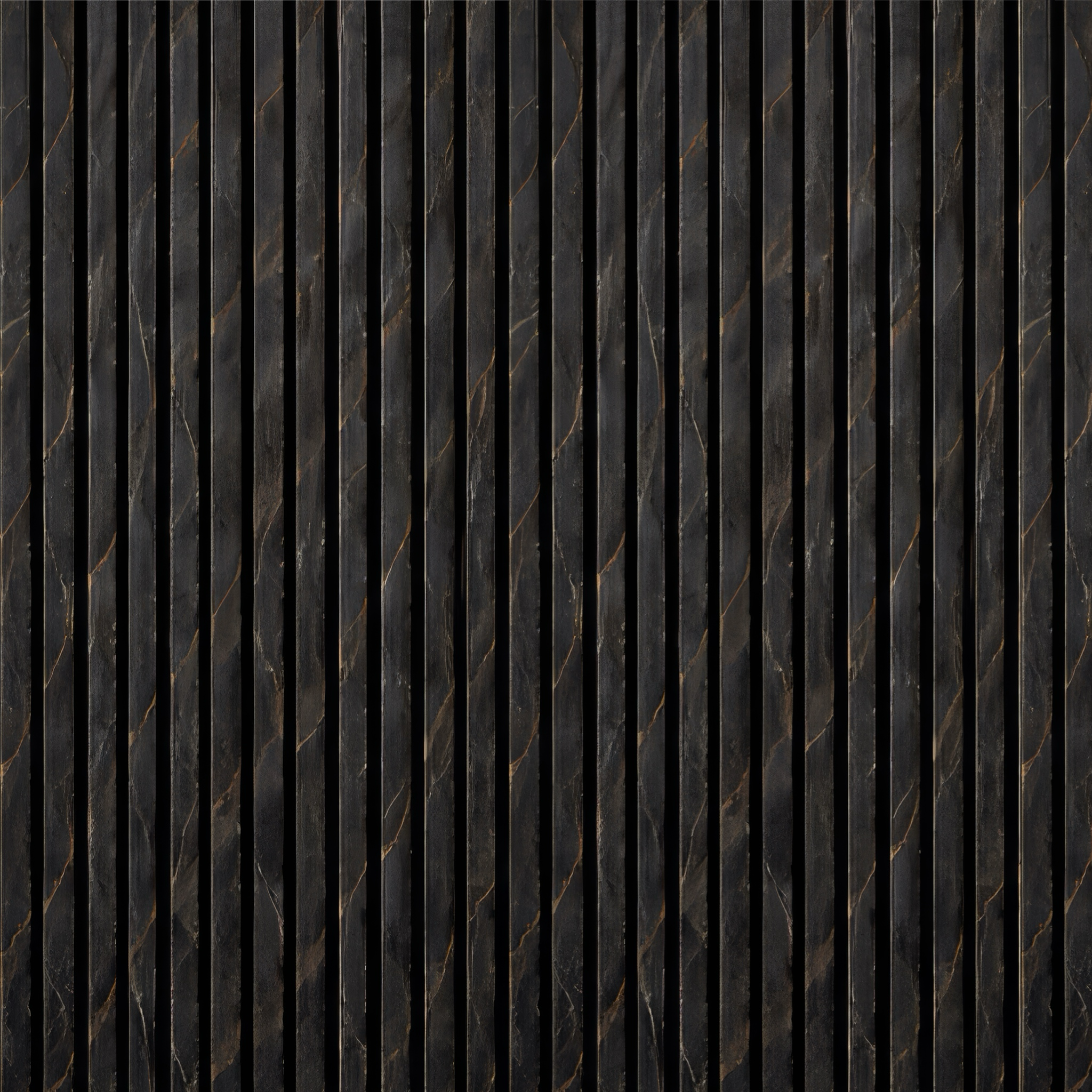 Black Marble Gold Slats Wallpaper