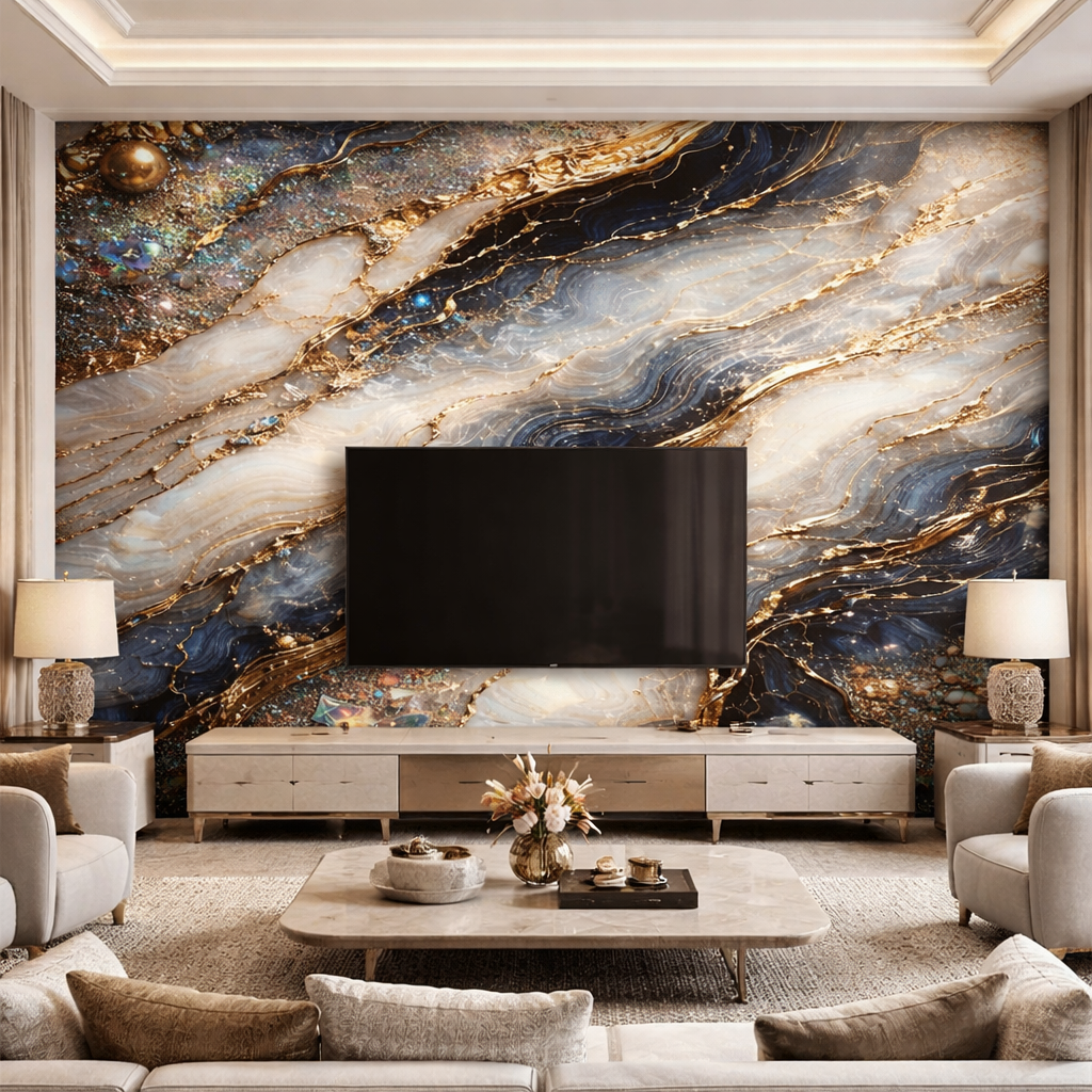 Auric Dynasty Marble Wallpaper