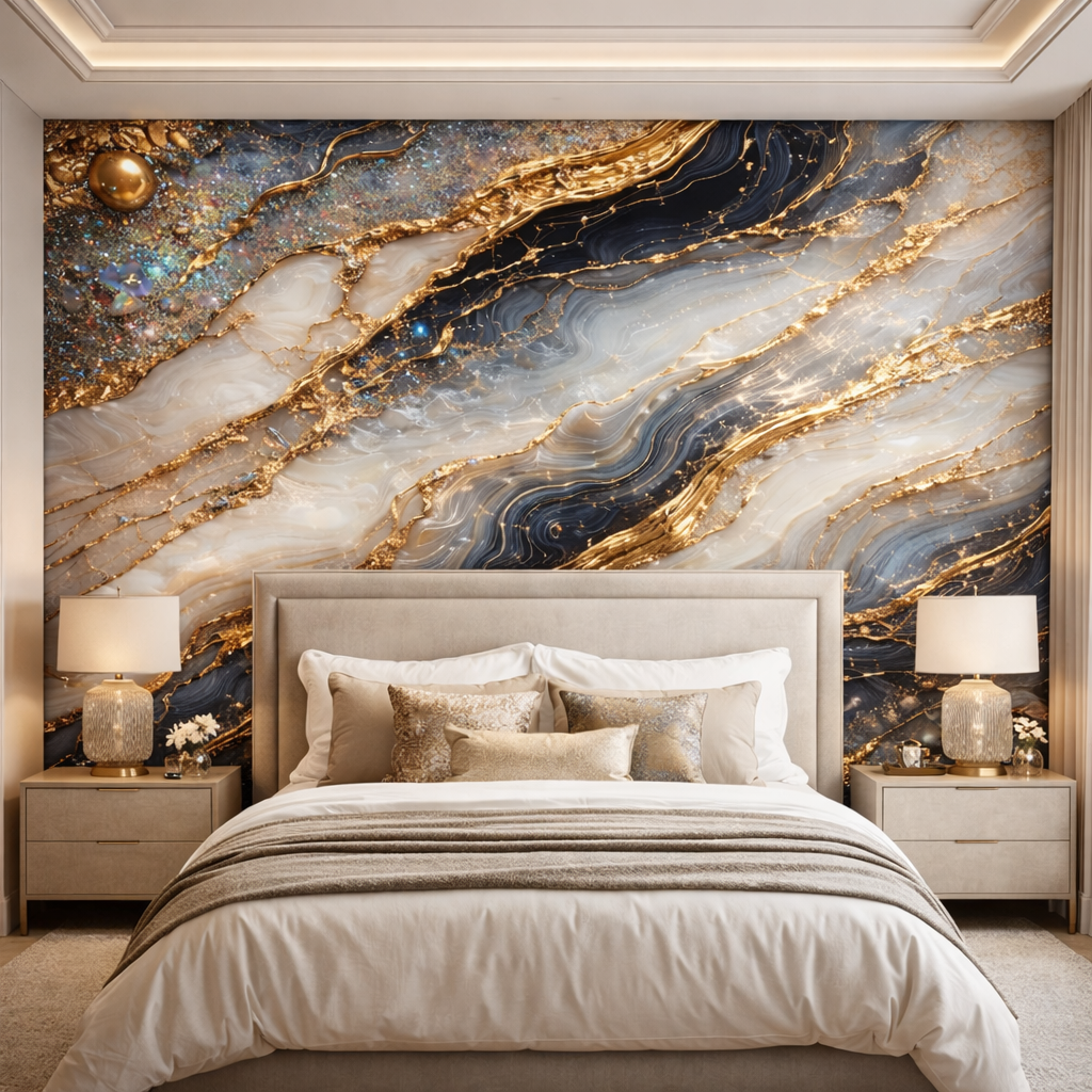 Auric Dynasty Marble Wallpaper