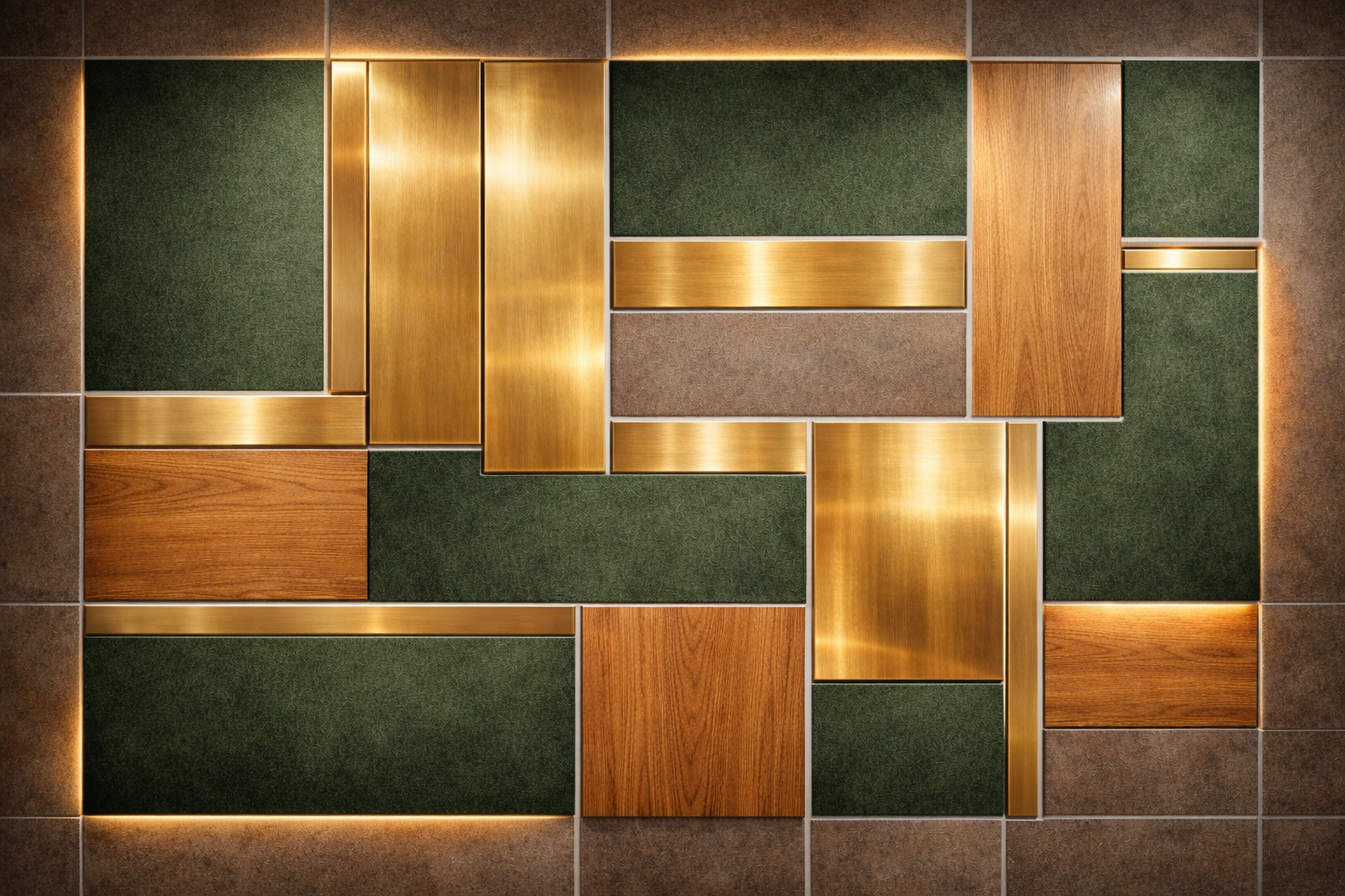 Modern Panel Restaurant Wallpaper