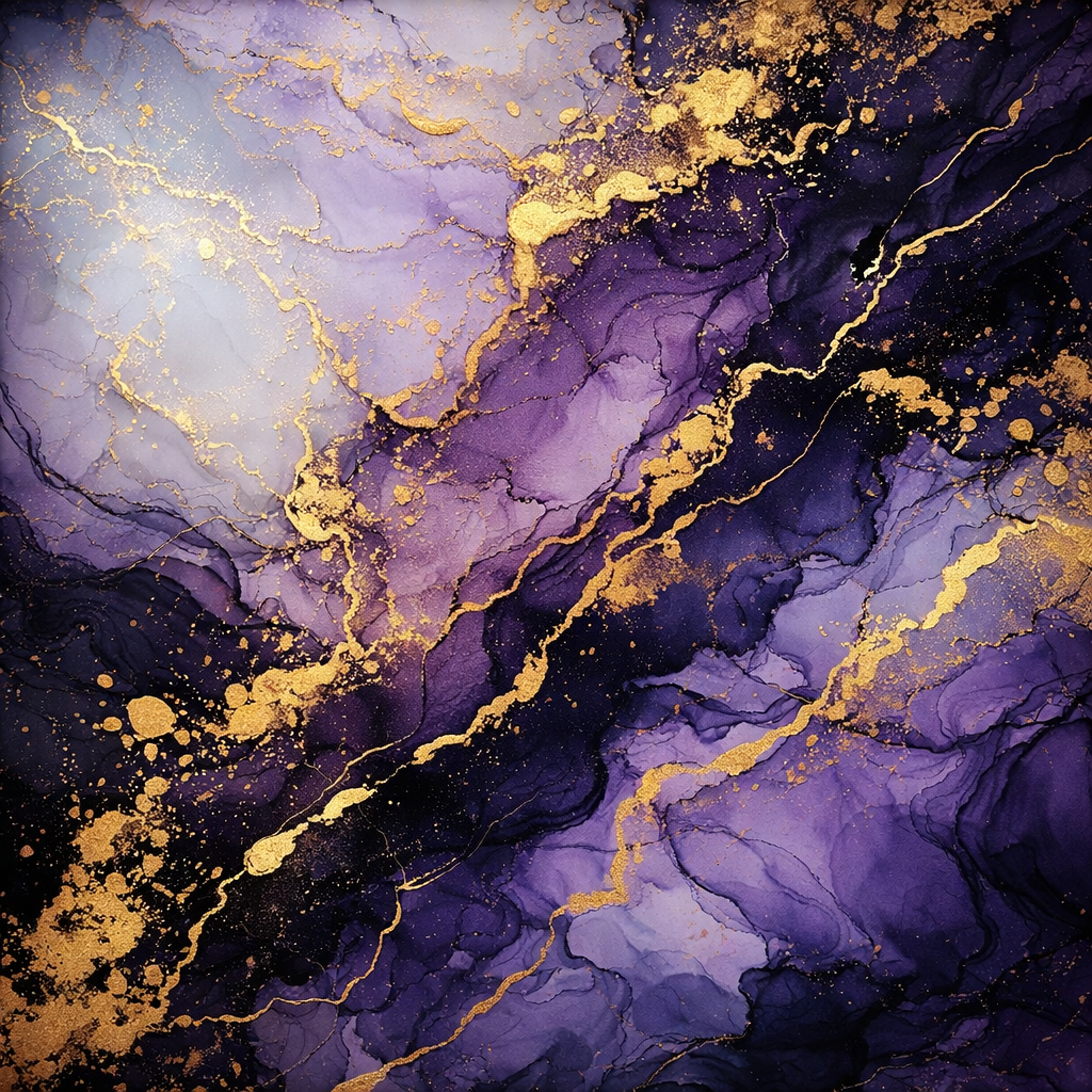 Purple Dominion Marble Wallpaper