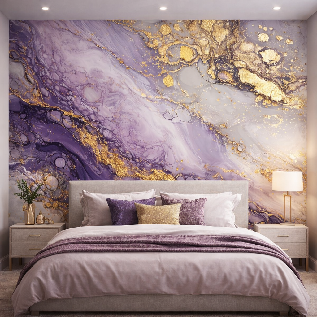 Gilded Reverie Marble Wallpaper