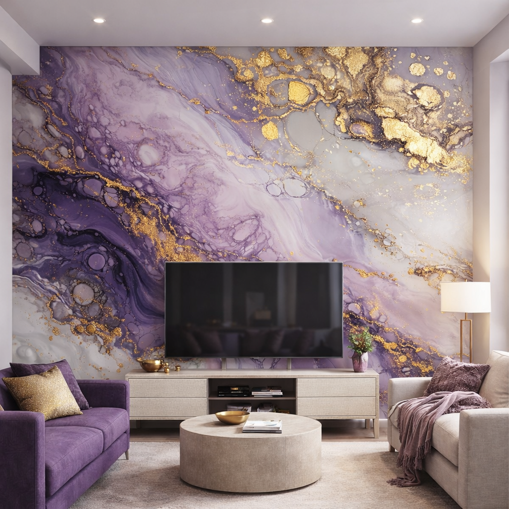 Gilded Reverie Marble Wallpaper