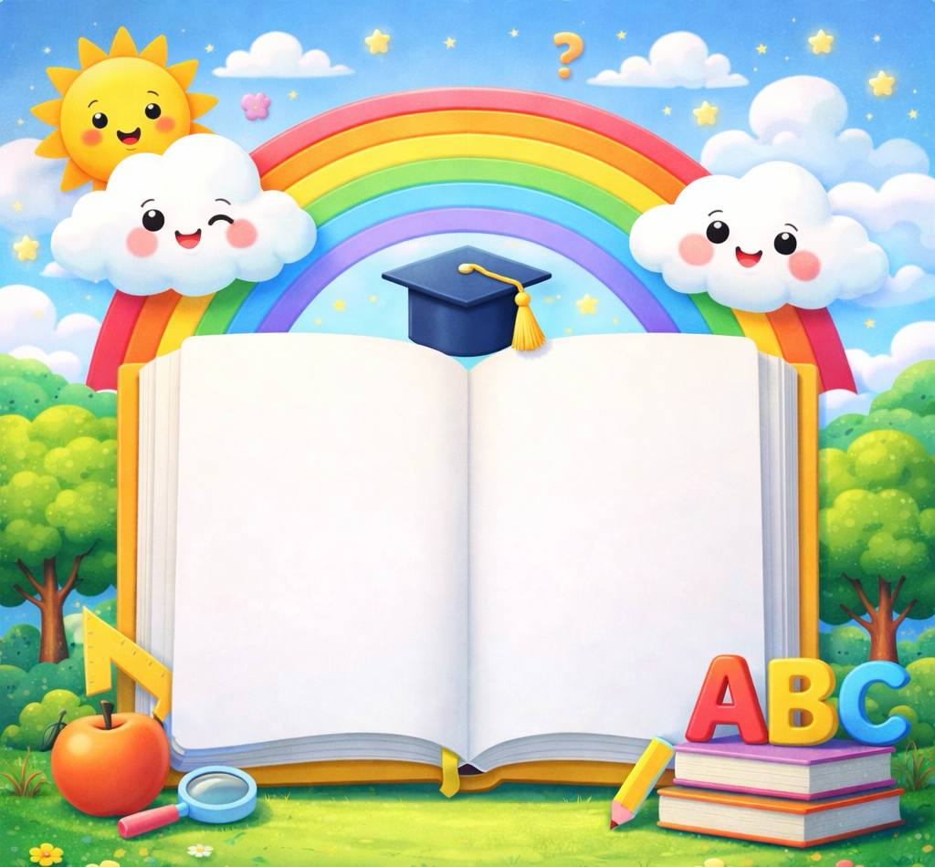 Wipeable Learning Book Wallpaper