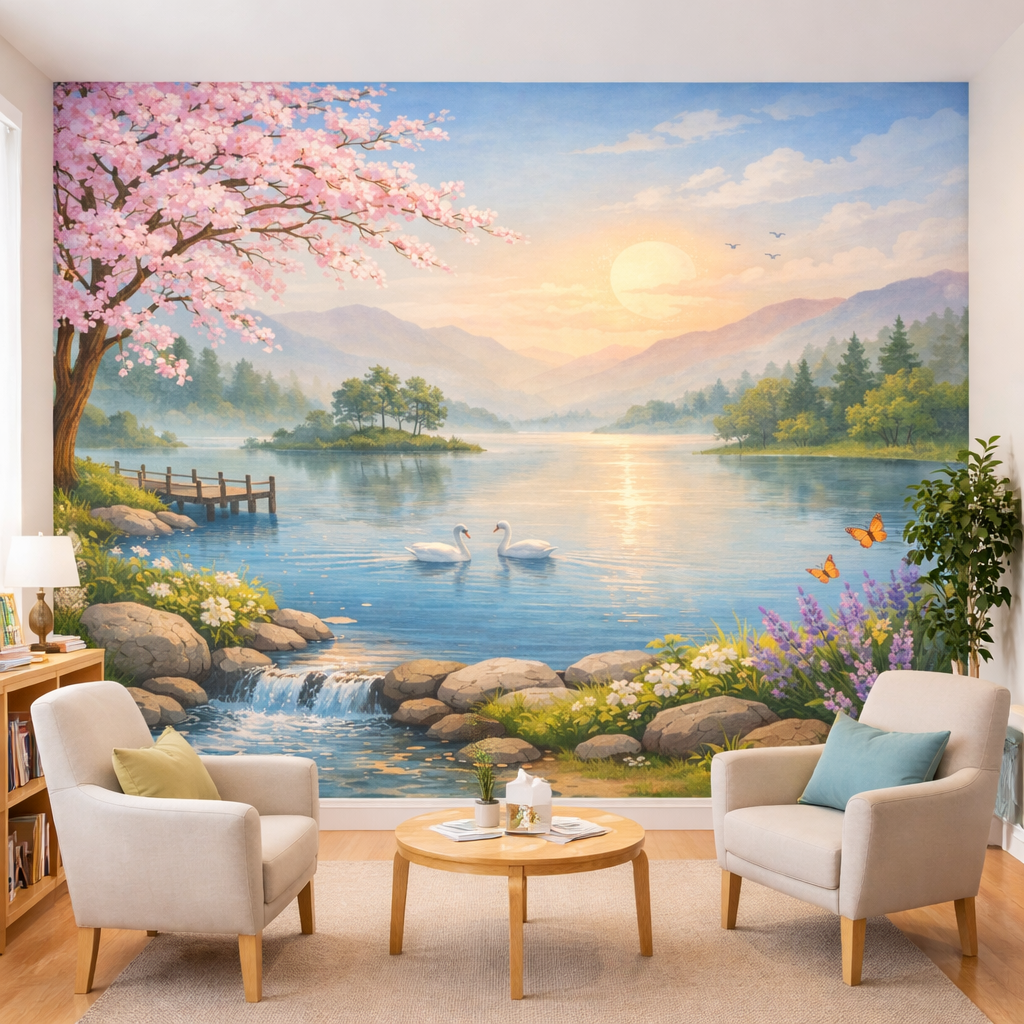 Tranquil Swan Lake Wallpaper