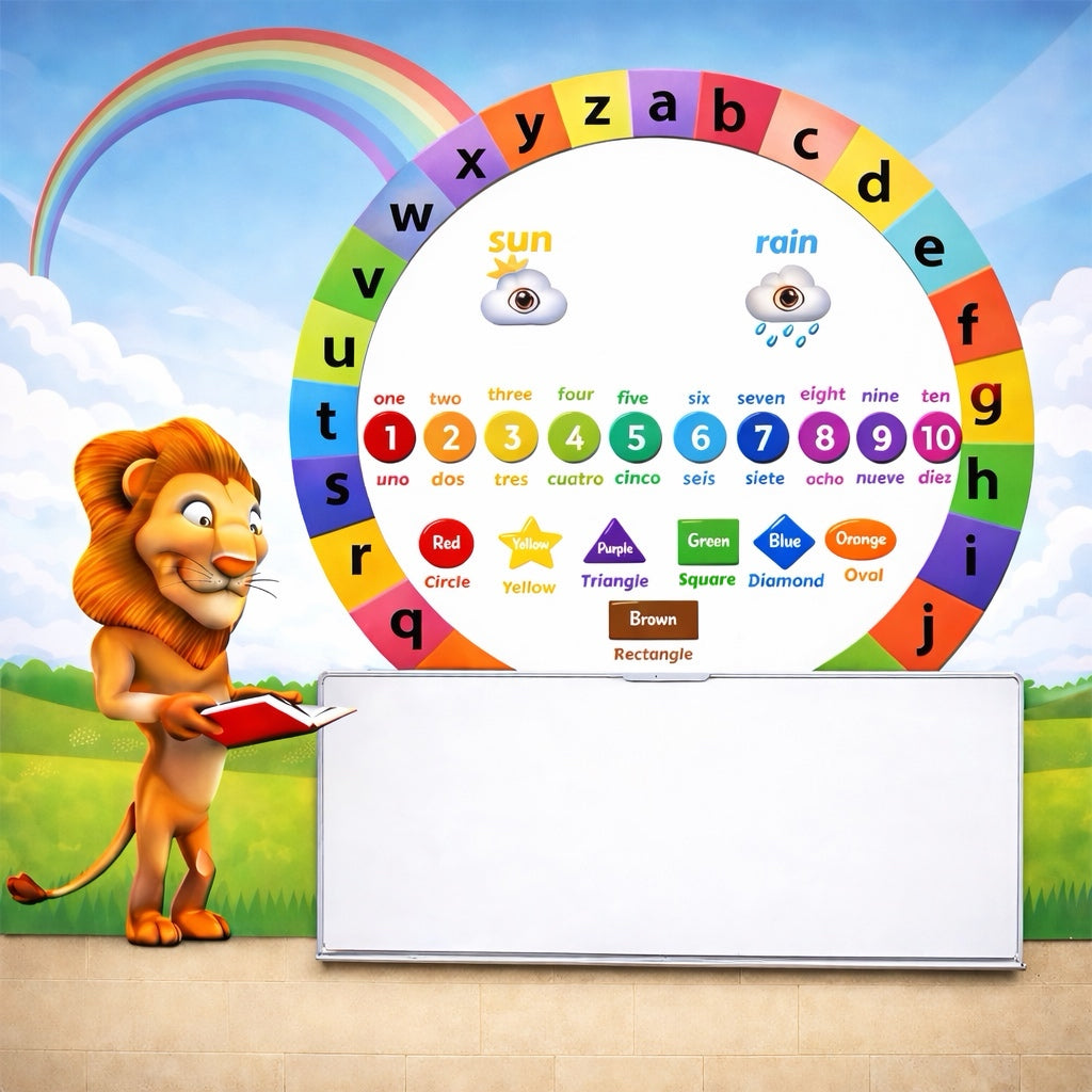 Wipeable Safari Learning Wallpaper